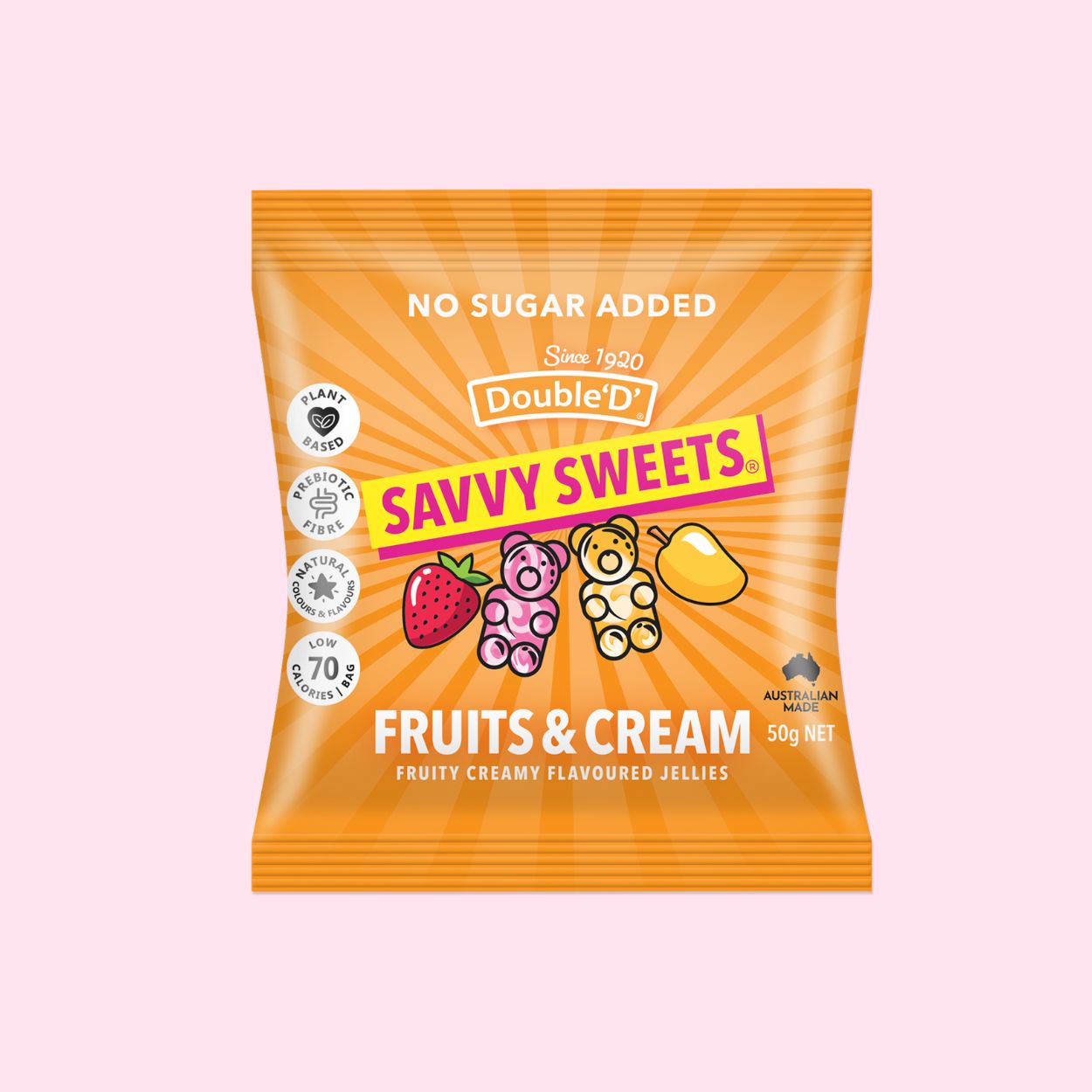 Savvy Sweets - Fruits Cream 50g