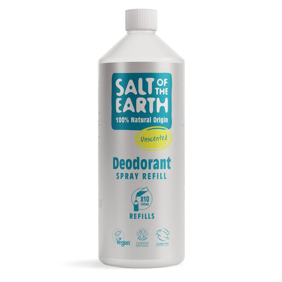Salt of the Earth Unscented Deodorant Spray Refill 500ml