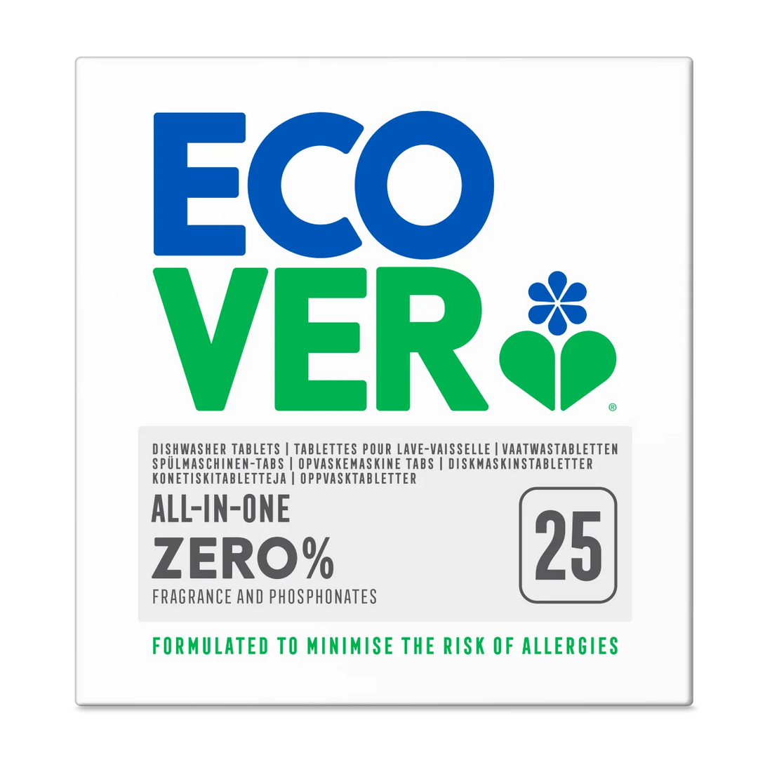 Ecover Dishwasher Tablets All-In-One Zero % (24&