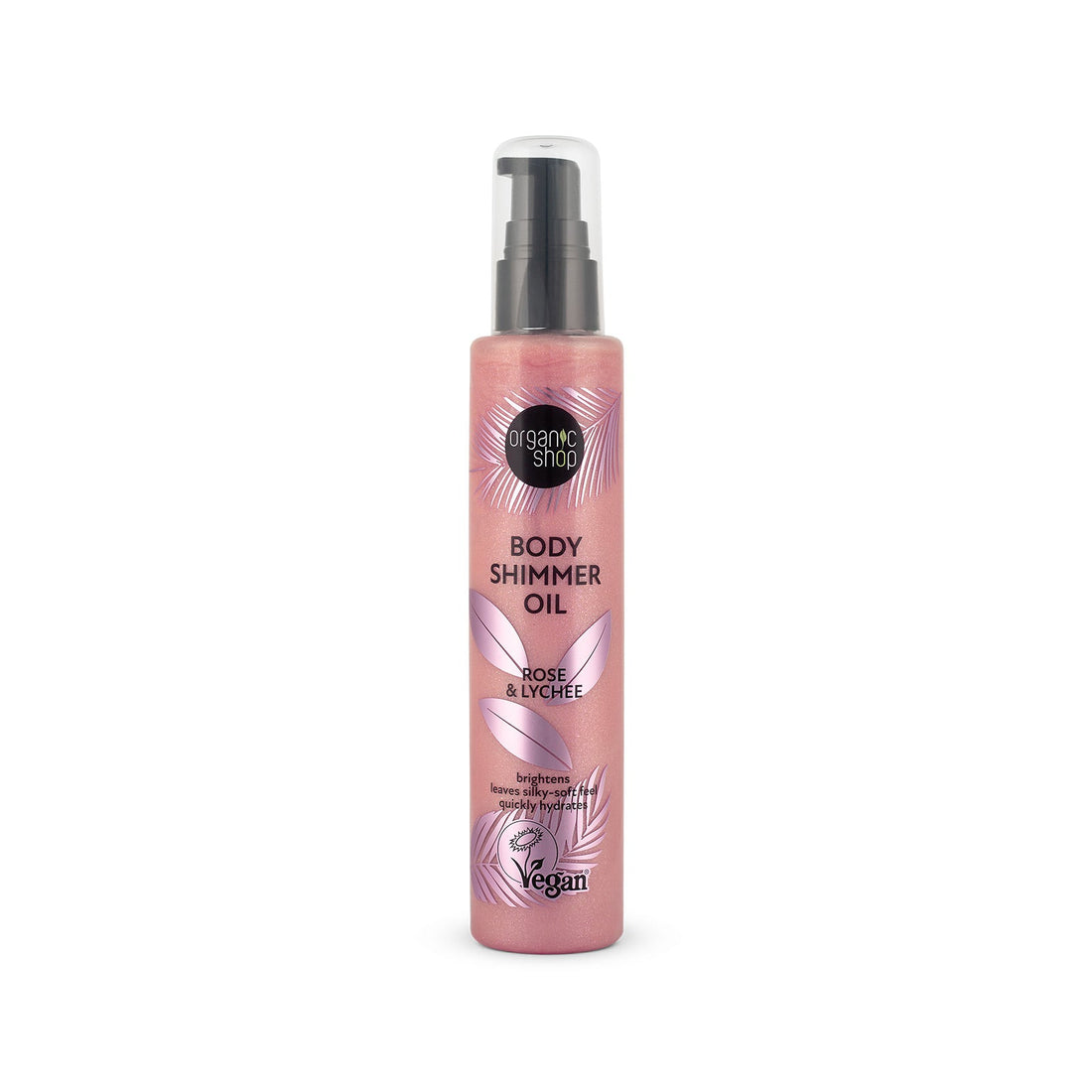 Organic Shop Body Shimmer Oil (Rose & Lychee) 100ml