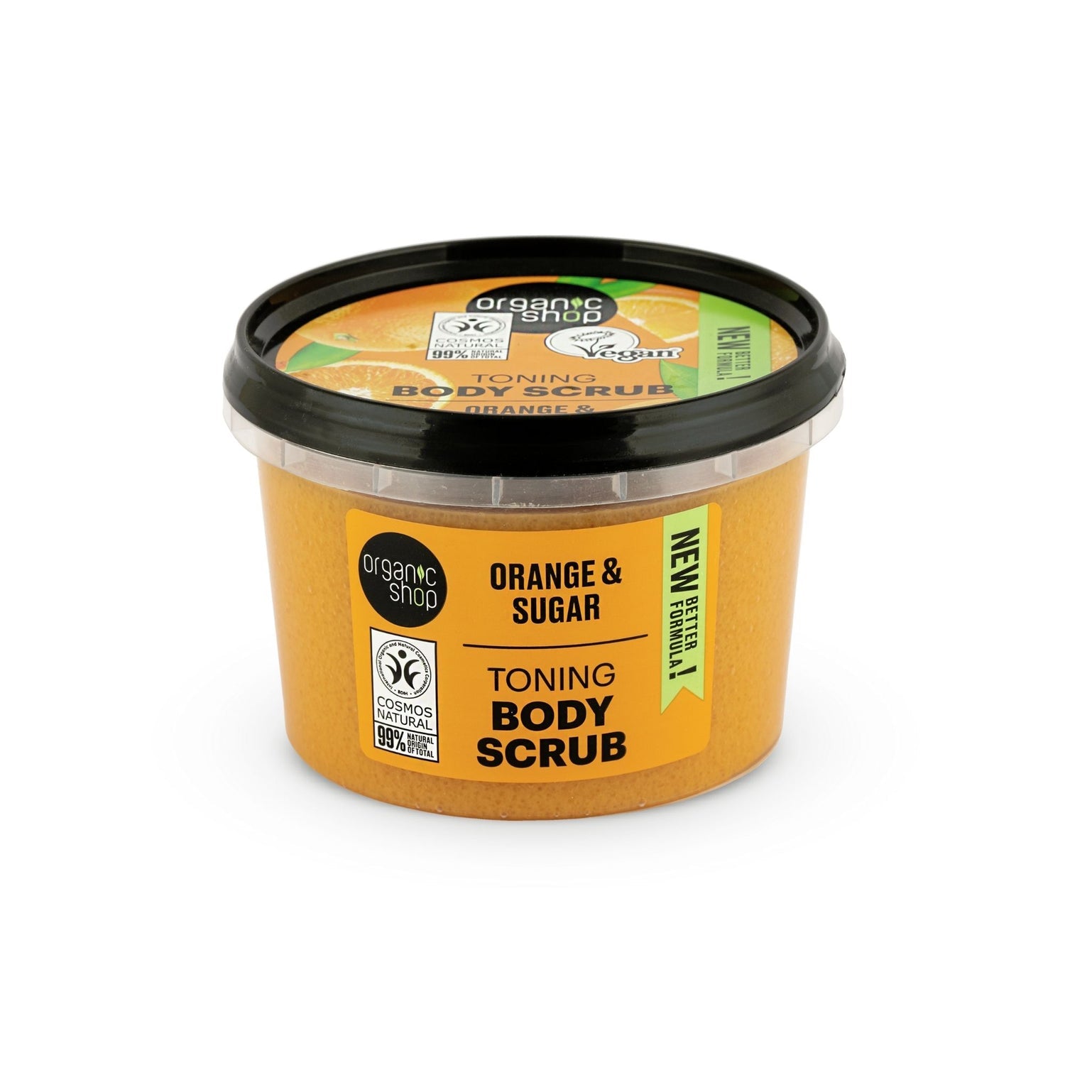 Organic Shop Organic Toning Body Scrub (Orange & Sugar) 250ml