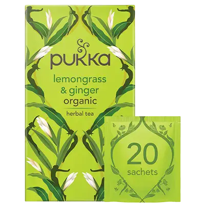 Pukka Tea Organic Lemongrass & Ginger 40g (20 tea sachets)