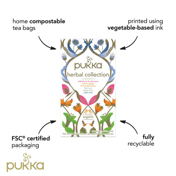 Pukka Tea Organic Herbal Collection DB 40g (20 tea sachets)