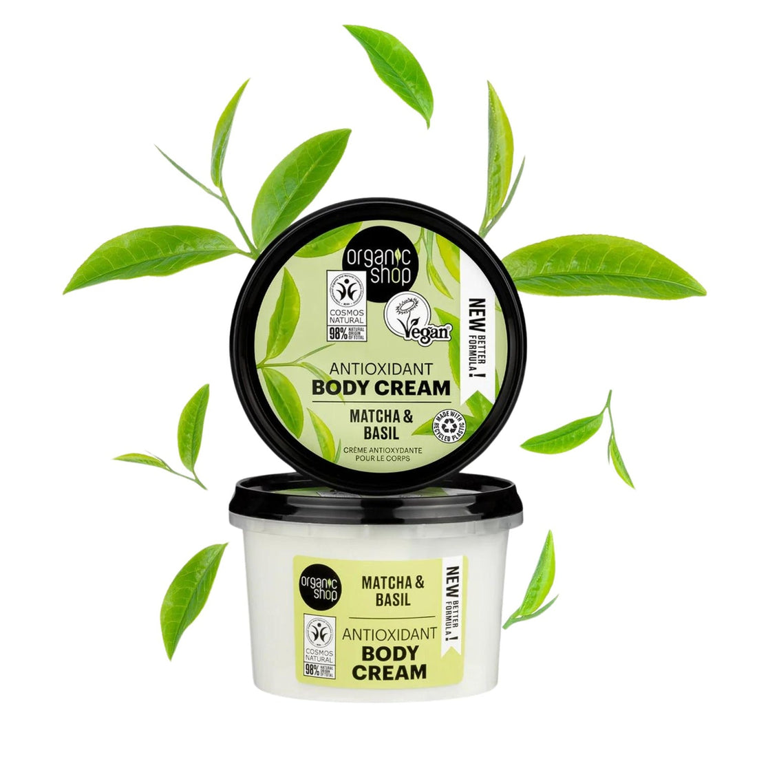 Organic Shop Antioxidant Body Cream (Matcha & Basil) 250ml