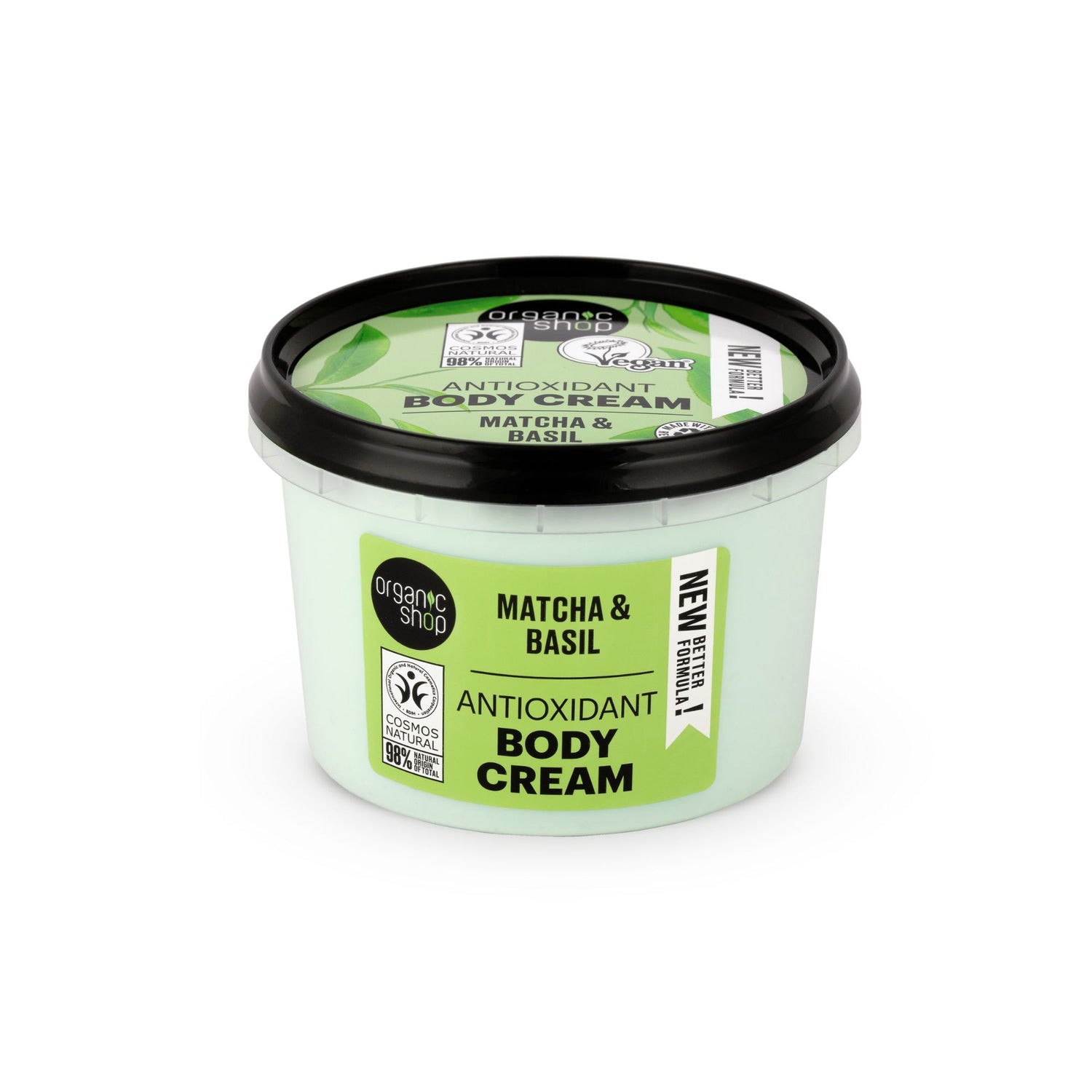Organic Shop Antioxidant Body Cream (Matcha & Basil) 250ml
