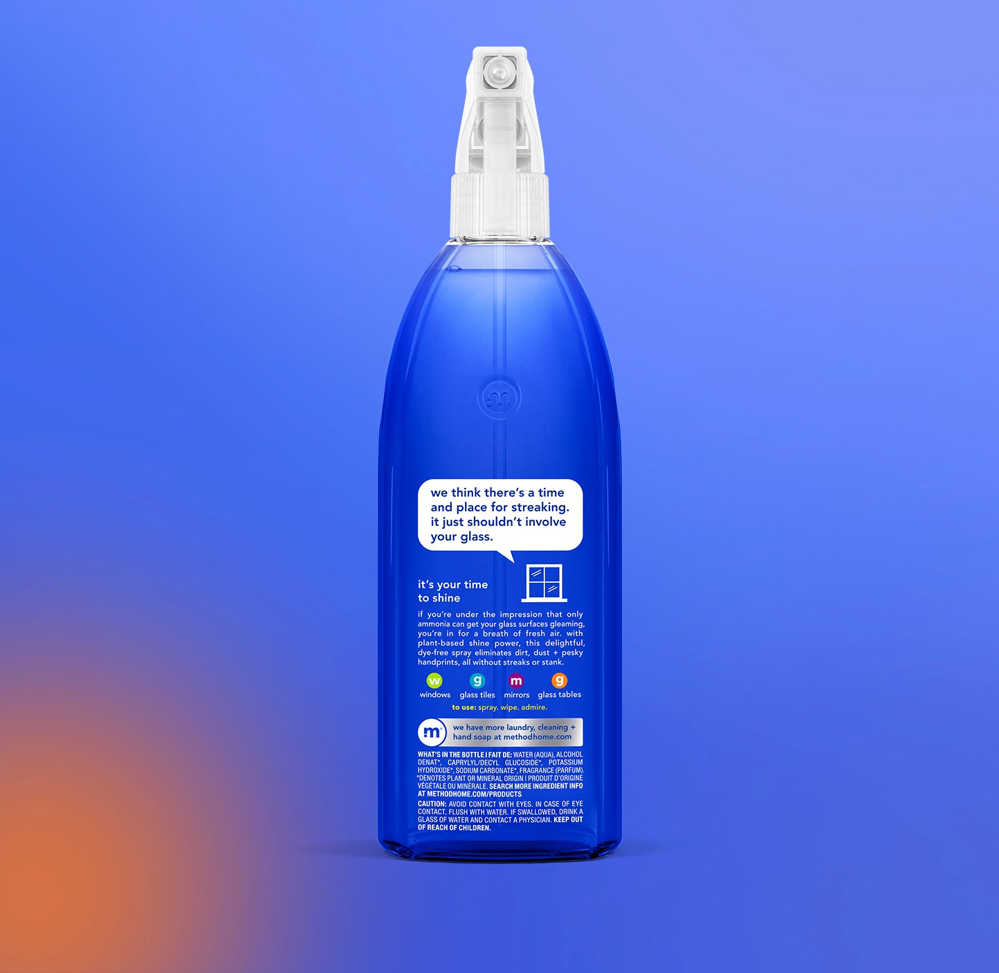Method Glass Cleaning Spray - Blue 828ml