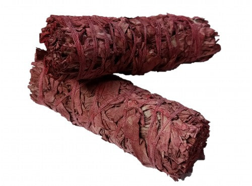 White Sage with Dragon Blood Smudge 4"