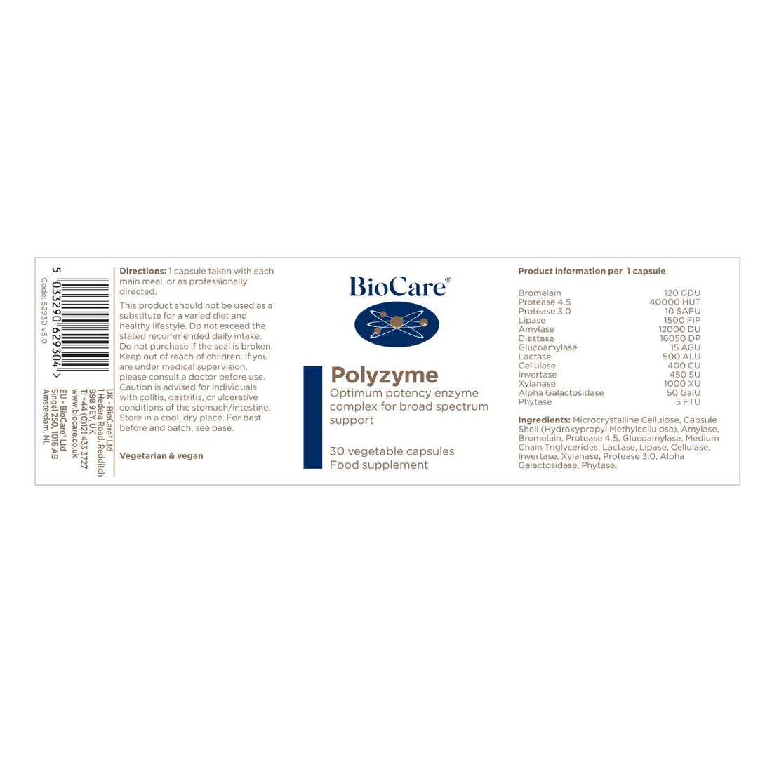 BioCare Polyzyme (30Caps)