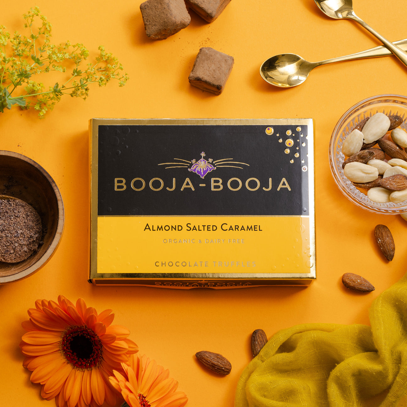 Booja Booja Organic Almond Salted Caramel Vegan Chocolate (92g)