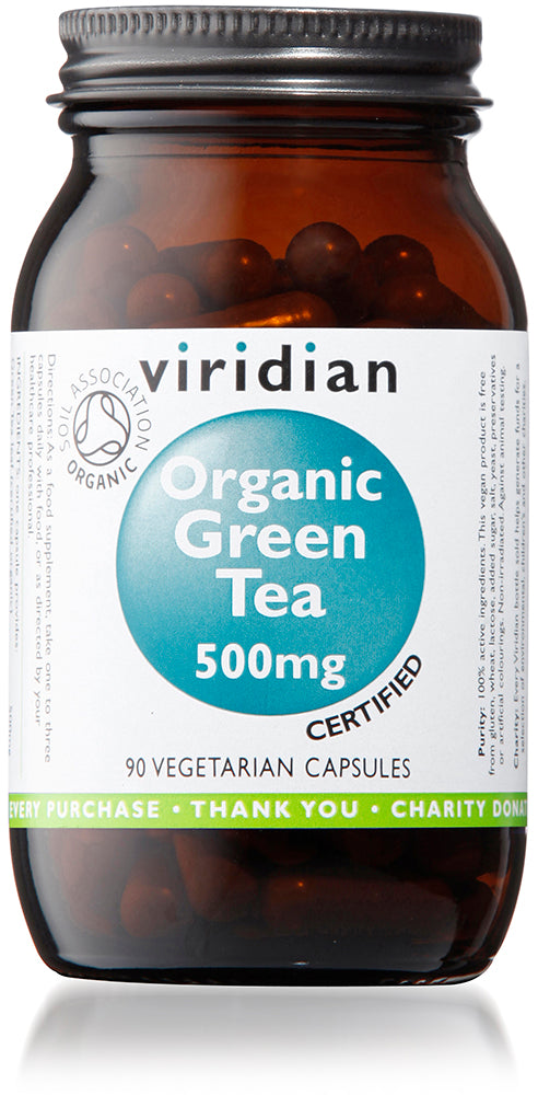 Viridian Organic Green Tea 500mg 90 Veg Caps