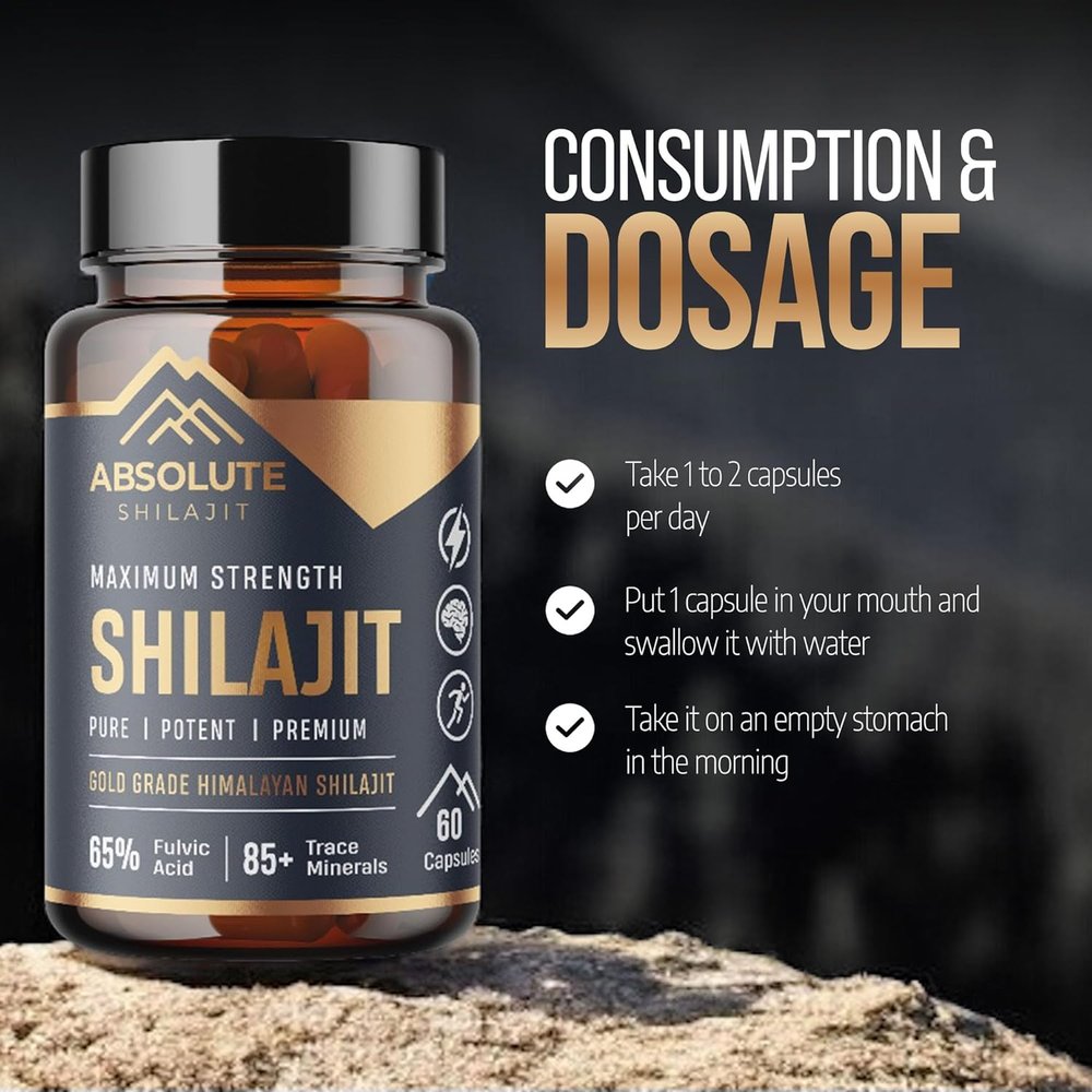 Absolute Shilajit (Max Strength) 60 Caps