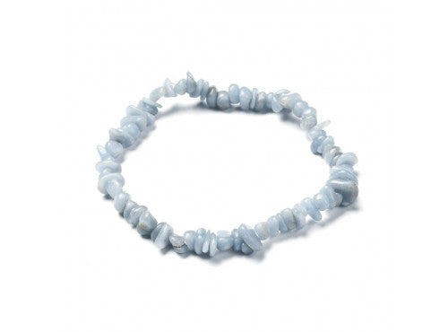 Angelite 55mm Chip Bracelet