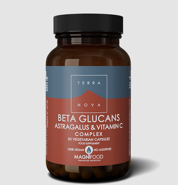 Terranova Beta Glucans Astragalus & Vitamin C Complex (50 Caps)