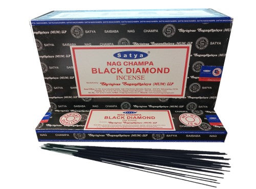 Incense Sticks - Black Diamond - Satya - 15 Sticks