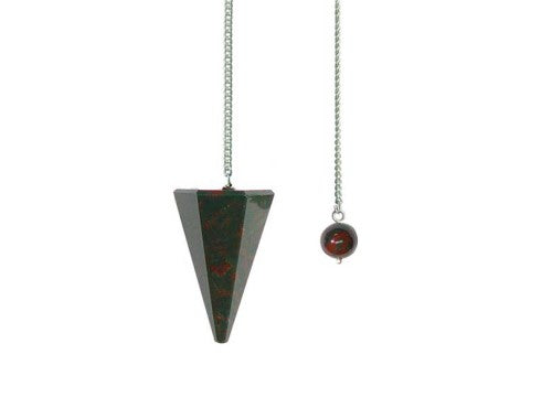 Pendulum/Pendant Faceted 35-40mm - Bloodstone