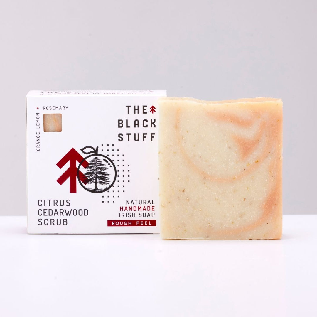 The Black Stuff - Citrus Cedarwood Scrub Soap 5oz Bar