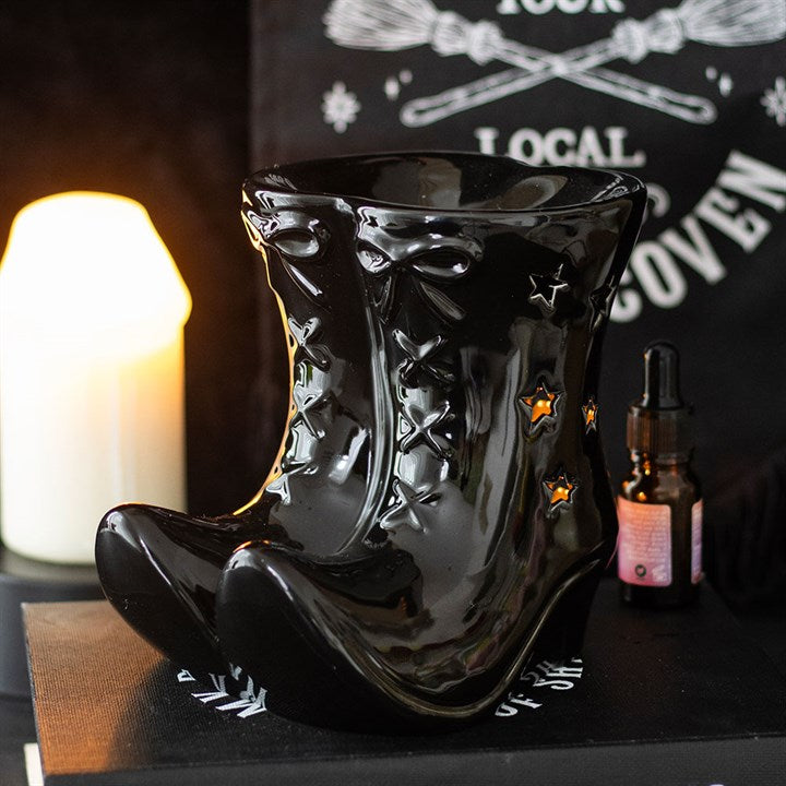 Incense Cone Burner - Black Witch Boots