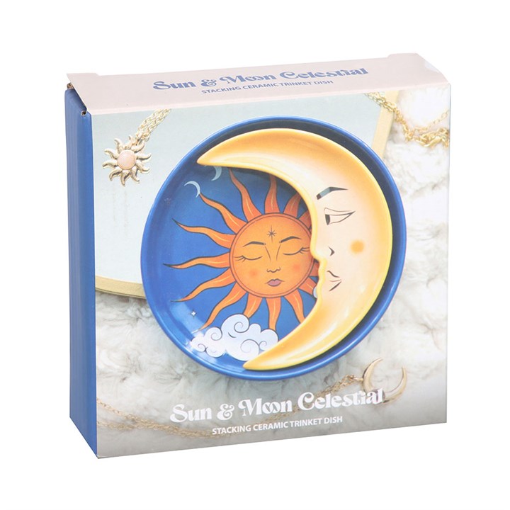 Trinket Dish - Sun & Moon Celestial Stacking (2 Pcs)