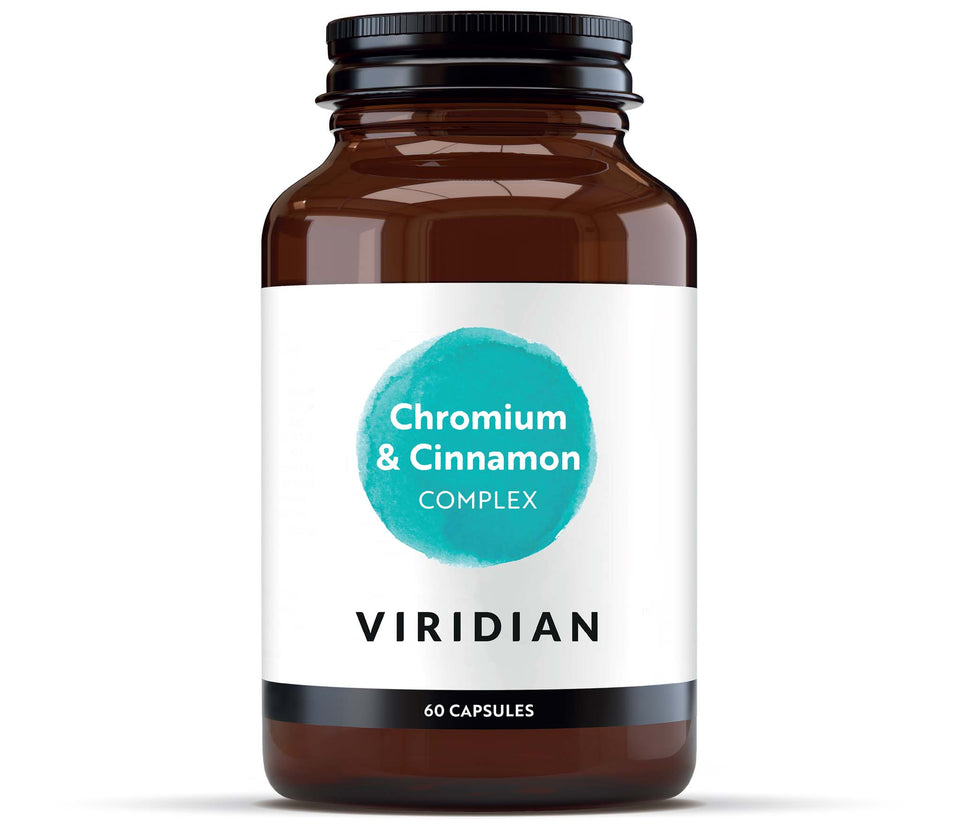 Viridian Chromium & Cinnamon Complex - 60 Veg Caps