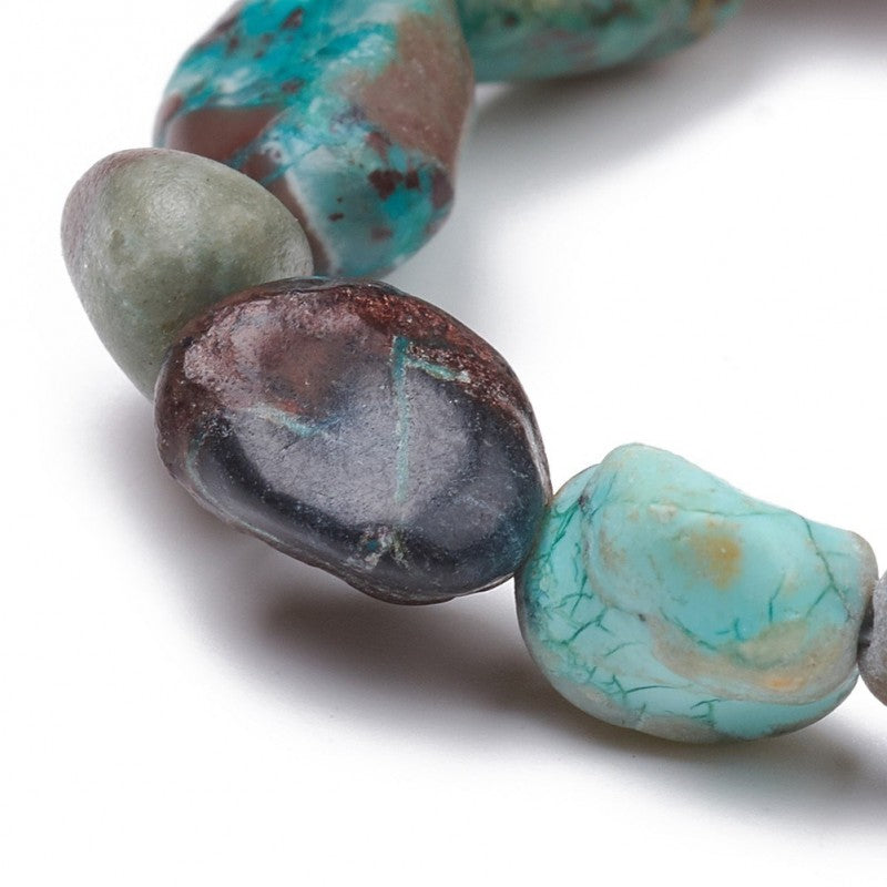 Chrysocolla Tumbled Stone Bracelet