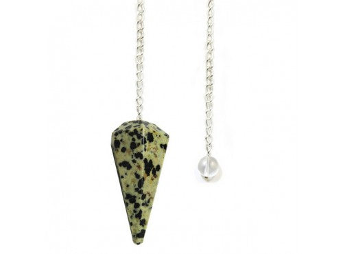 Pendulum Faceted - Dalmatian Jasper