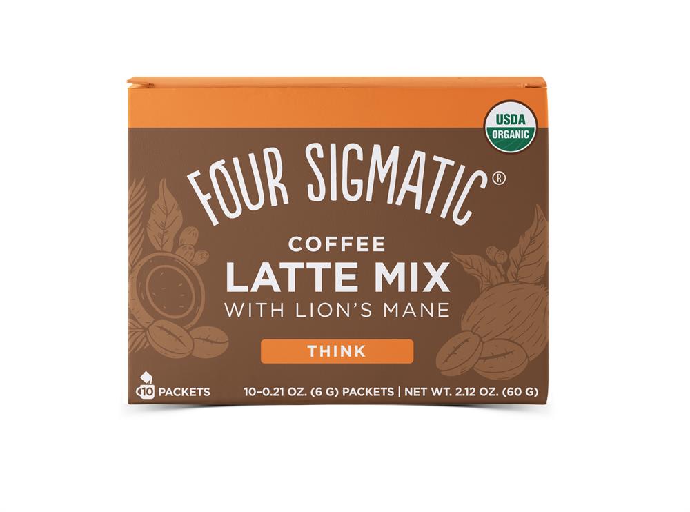 Four Sigmatic Organic Mushroon Latte w/Lions Mane & Chaga (10 Sachets)