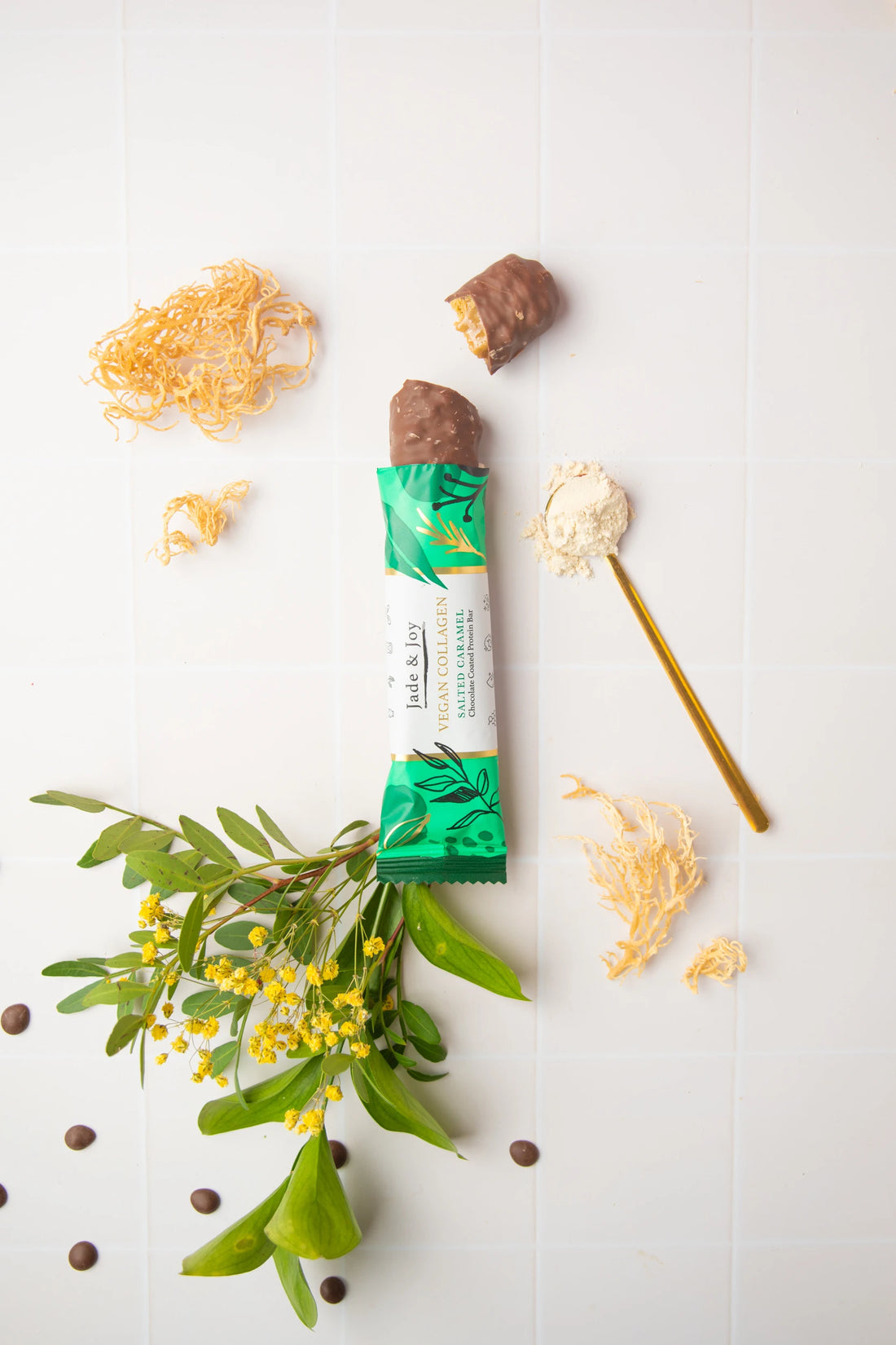 Jade & Joy Vegan Collagen Salted Caramel Protein Bar 50g
