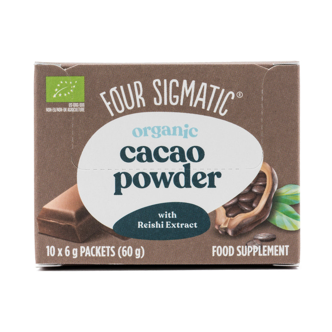 Four Sigmatic Organic Mushroon Hot Cacao w/Reishi (10 Sachets)