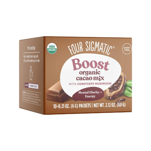 Four Sigmatic Organic Mushroon Hot Cacao w/Cordyceps (10 Sachets)