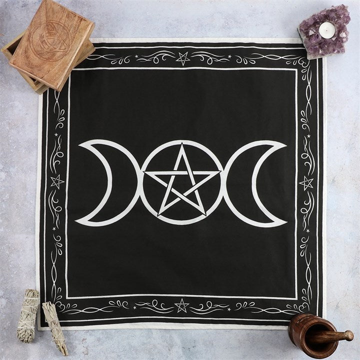 Triple Moon Altar Cloth (70cm x70cm)