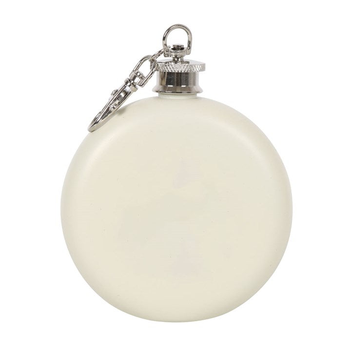 Hip Flask "Happy Camper" with Keyring