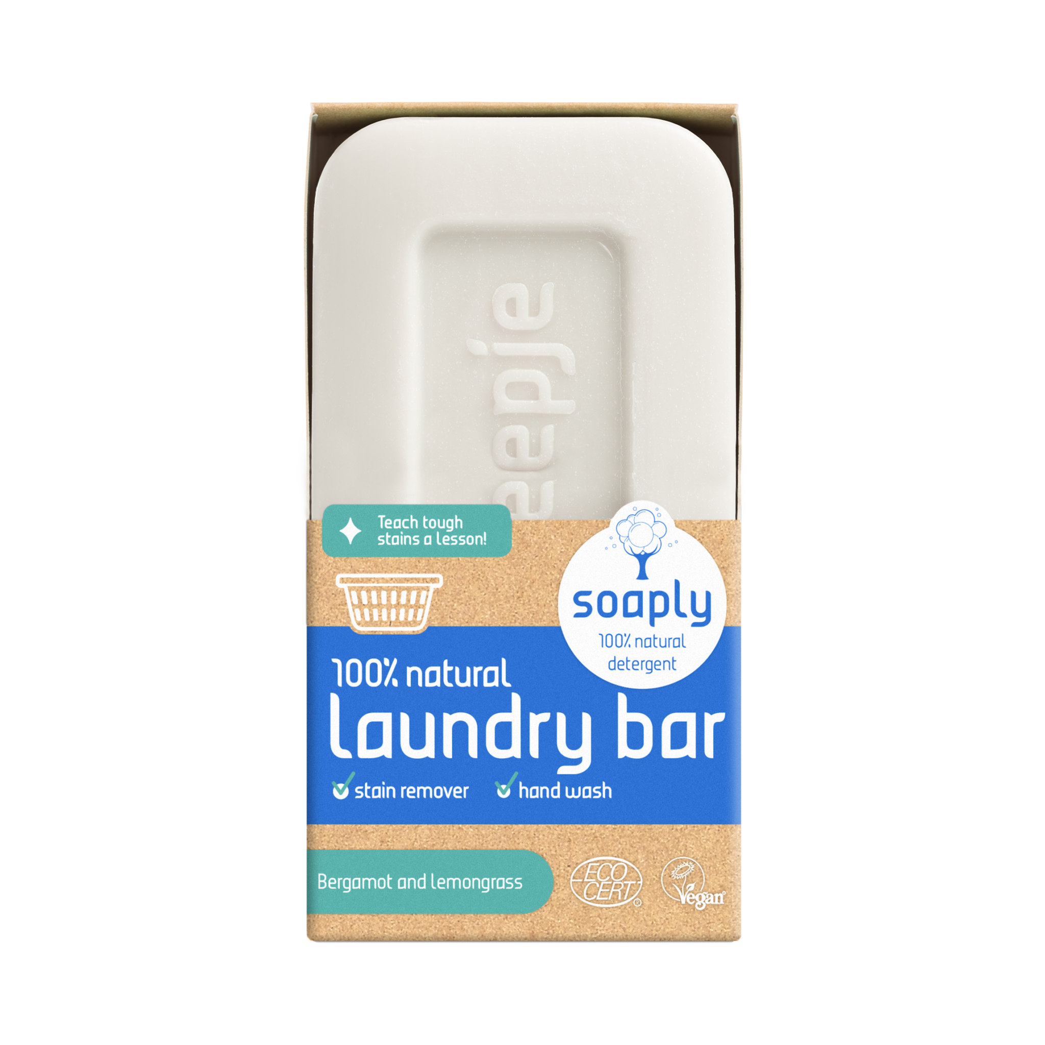 Soaply Laundry Bar Bergamot & Lemongrass 120g