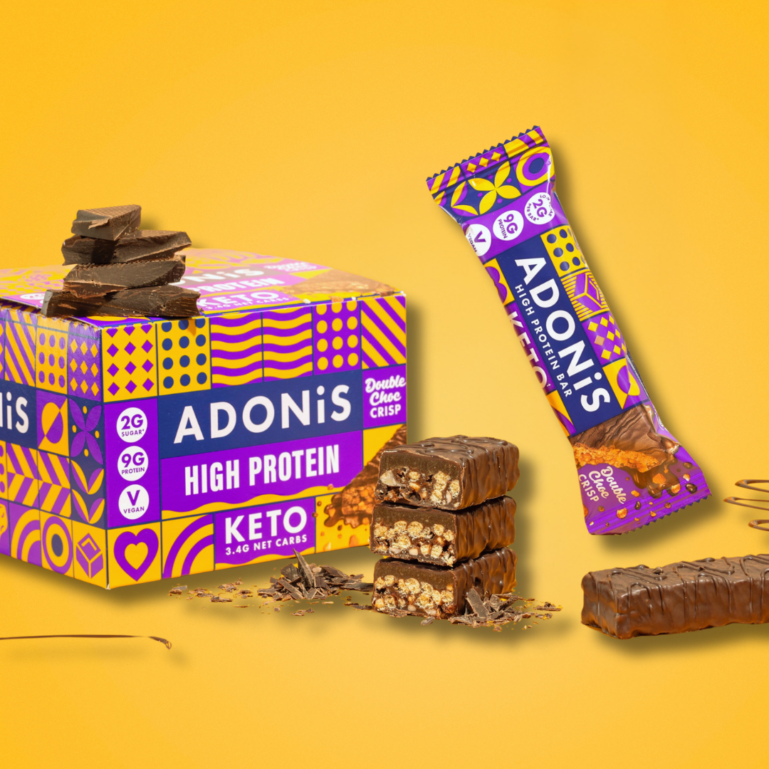 Adonis Double Choc Crisp KETO Protein Bar 45g