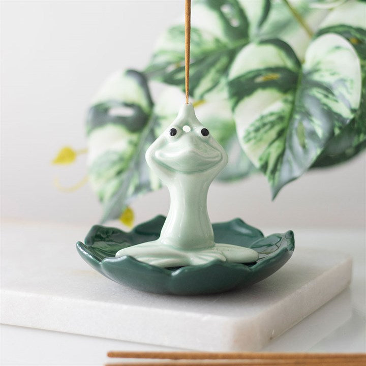 Incense Stick Holder - Yoga Frog