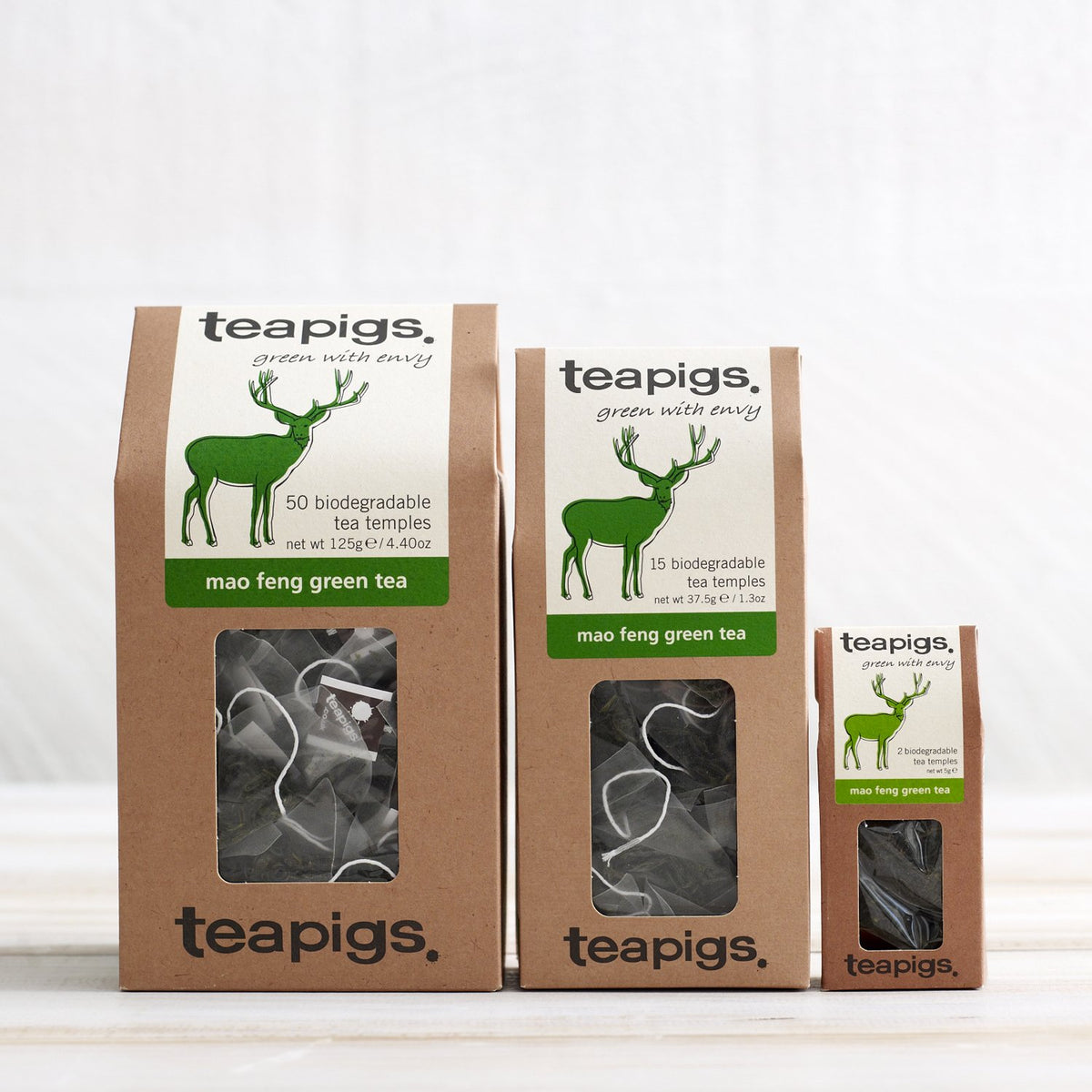 Teapigs Mao Feng Green Tea Temples (15&