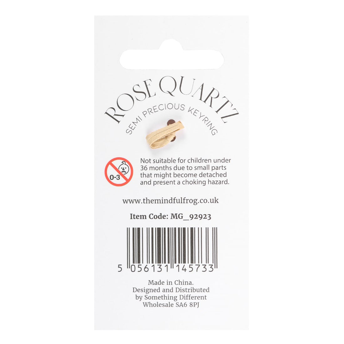 Crystal Keyring Rose Quartz - "The Magic Is In You"