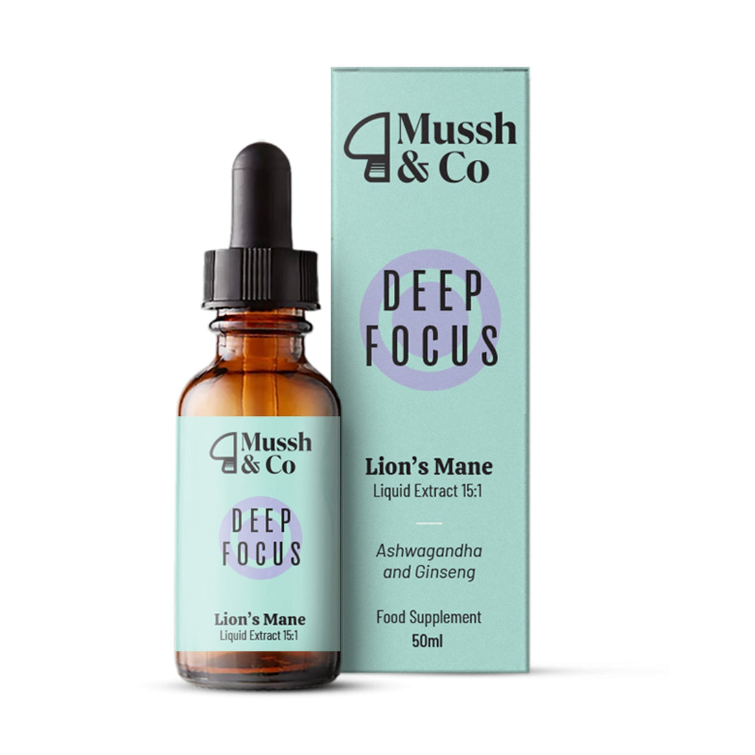 Mush & Co "Deep Focus" Organic Lion&