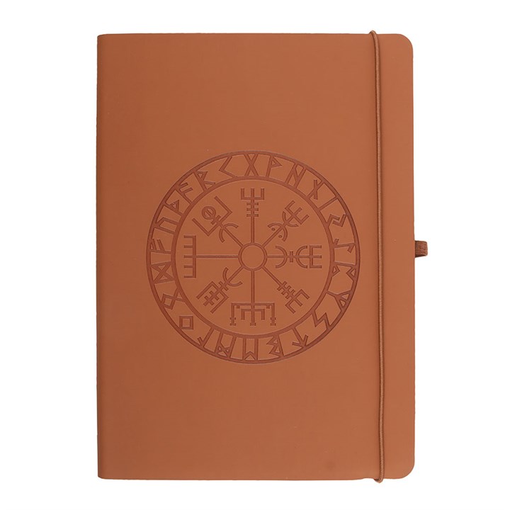 A5 Faux Leather Journal - Viking Compass - w/Pen