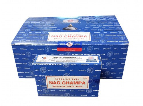 Incense Cones - Nag Champa Backflow Cones - Satya