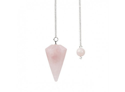 Pendulum Faceted - Rose Quartz