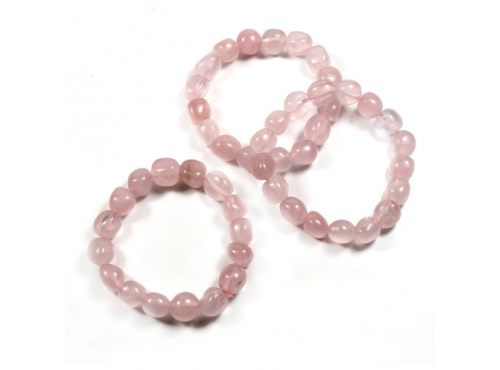 Bracelet Tumbled Stone - Rose Quartz 52mm