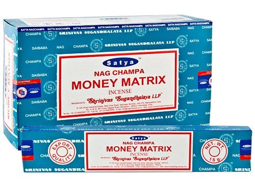 Incense Sticks Satya - Money Matrix -16g (approx 15 Sticks)