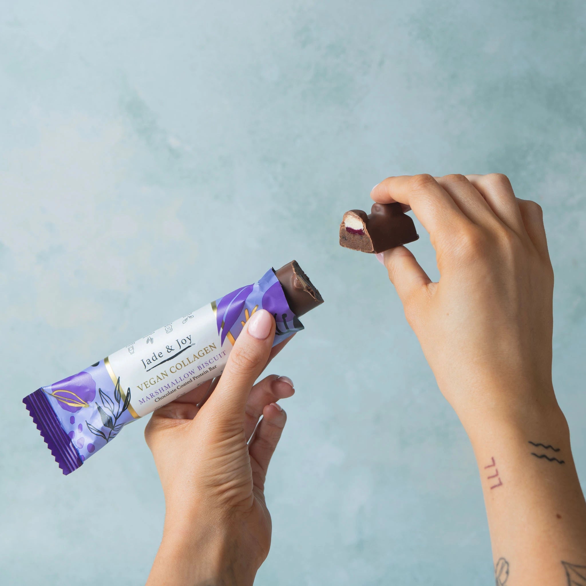 Jade & Joy Vegan Collagen Marshmallow Biscuit Protein Bar 50g (Copy)