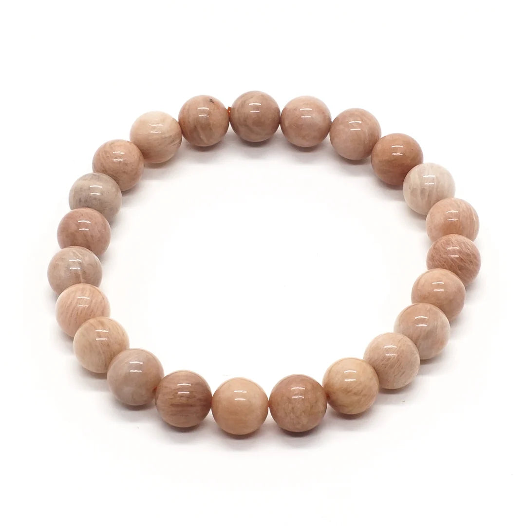 Bracelet - Sunstone 8mm Ball (55mm) with Message Card