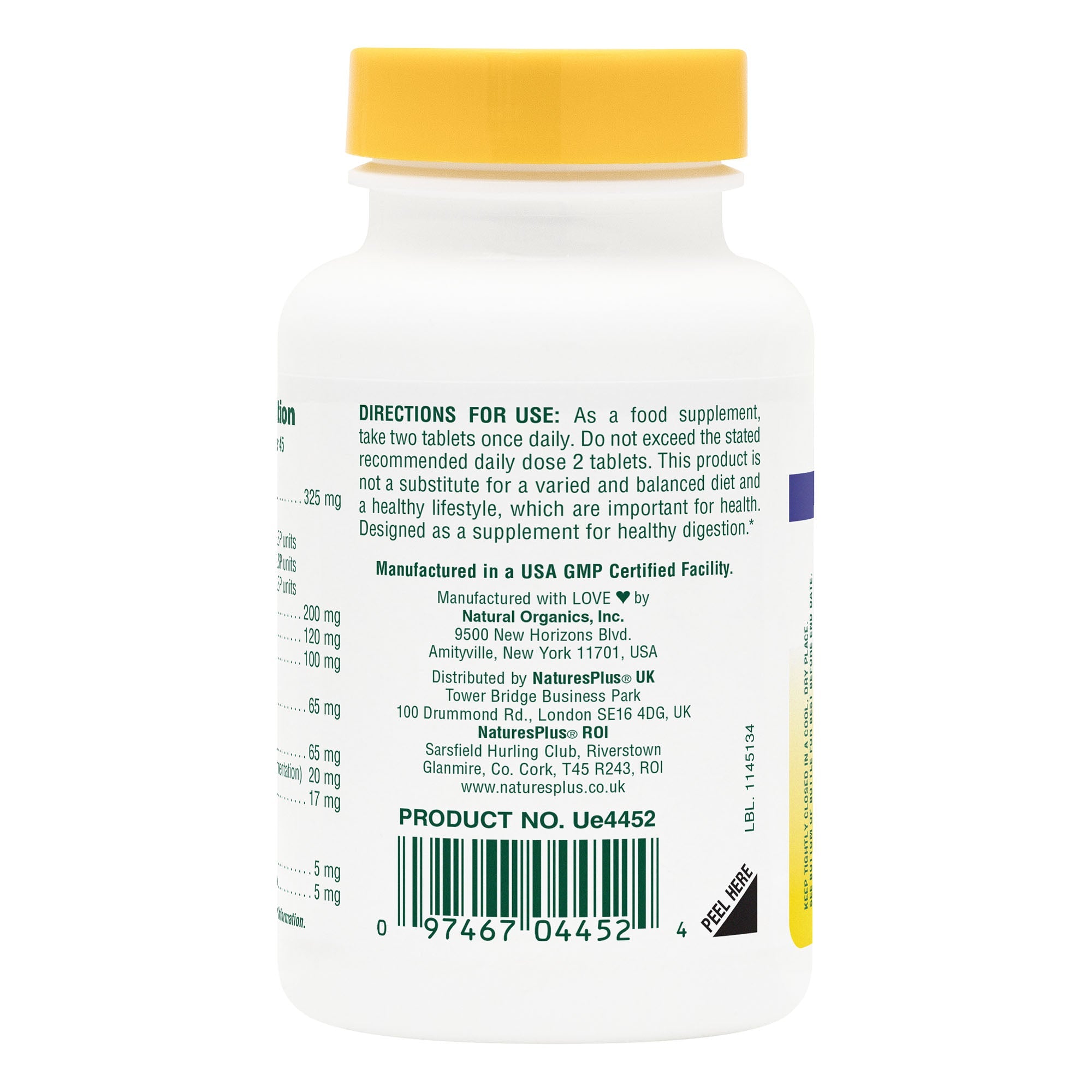 Natures Plus Ultra-Zyme (Contains Ox-Bile) 90 Tabs