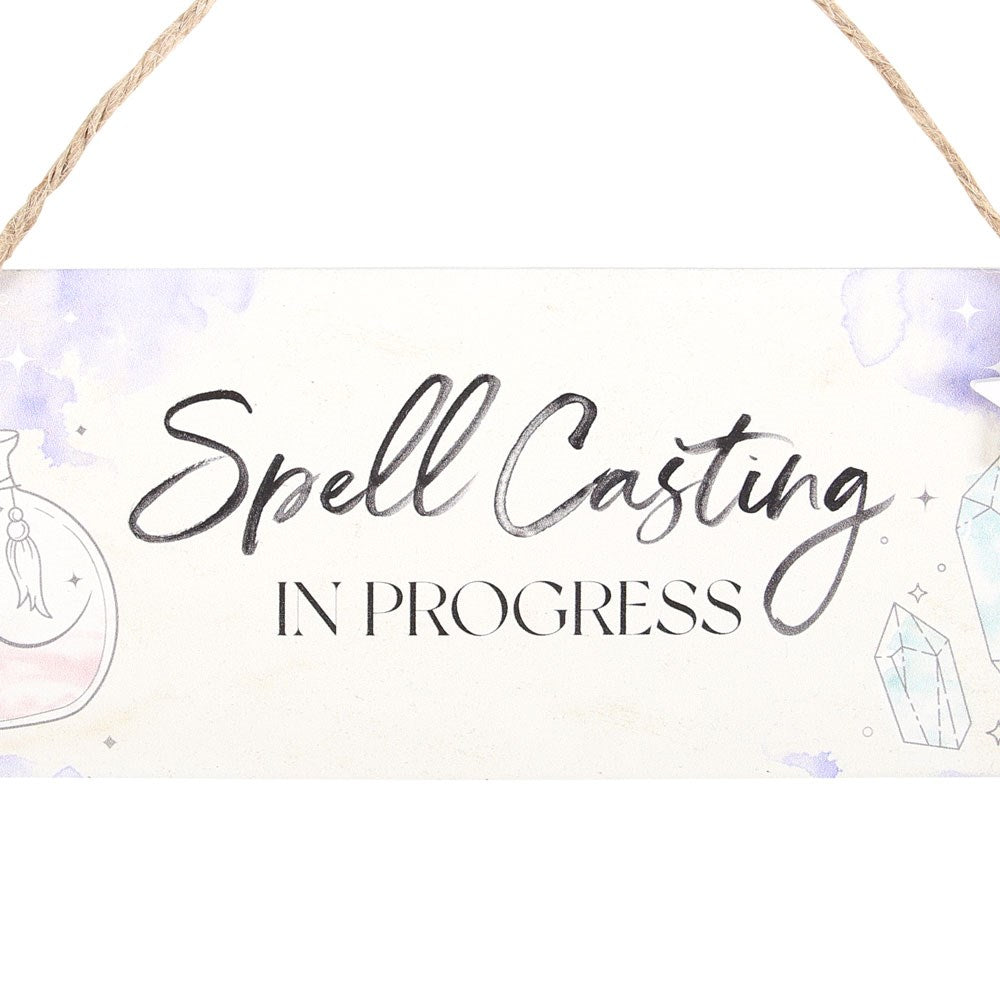Hanging Sign MDF "Spell Casting In Progress"