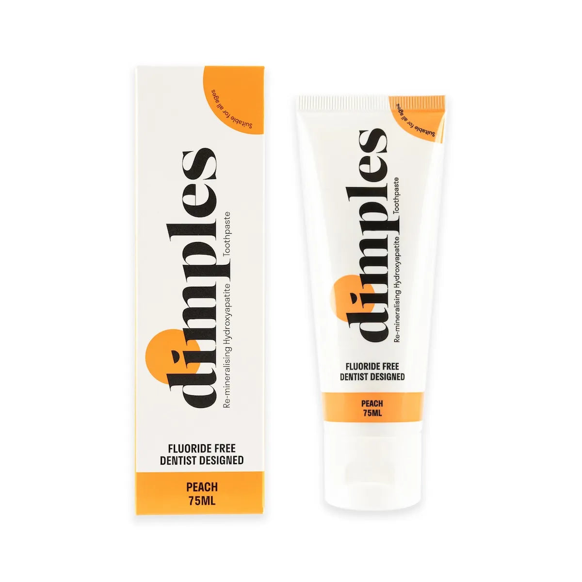 Dimples Hydroxyapatite Toothpaste (Peach) 75ml