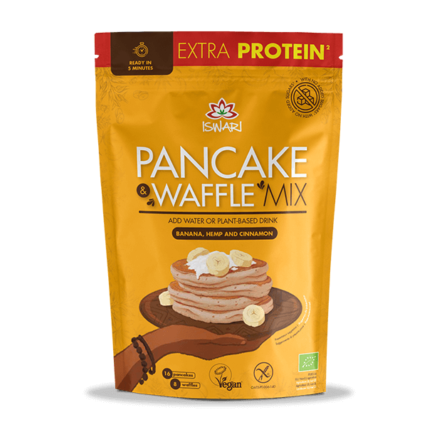 Iswari Organic Pancake Waffle Mix Banana Hemp (400g)