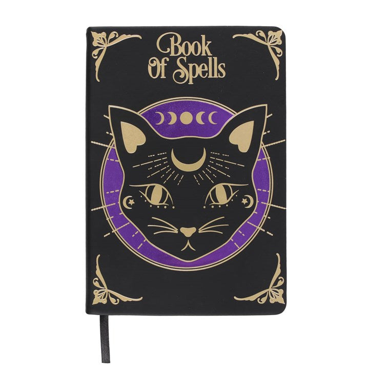 A5 Notebook - Mystic Mog Book of Spells