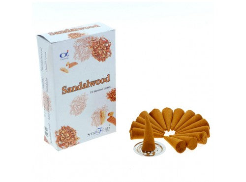 Incense Cones - Sandalwood - 15 Cones hi